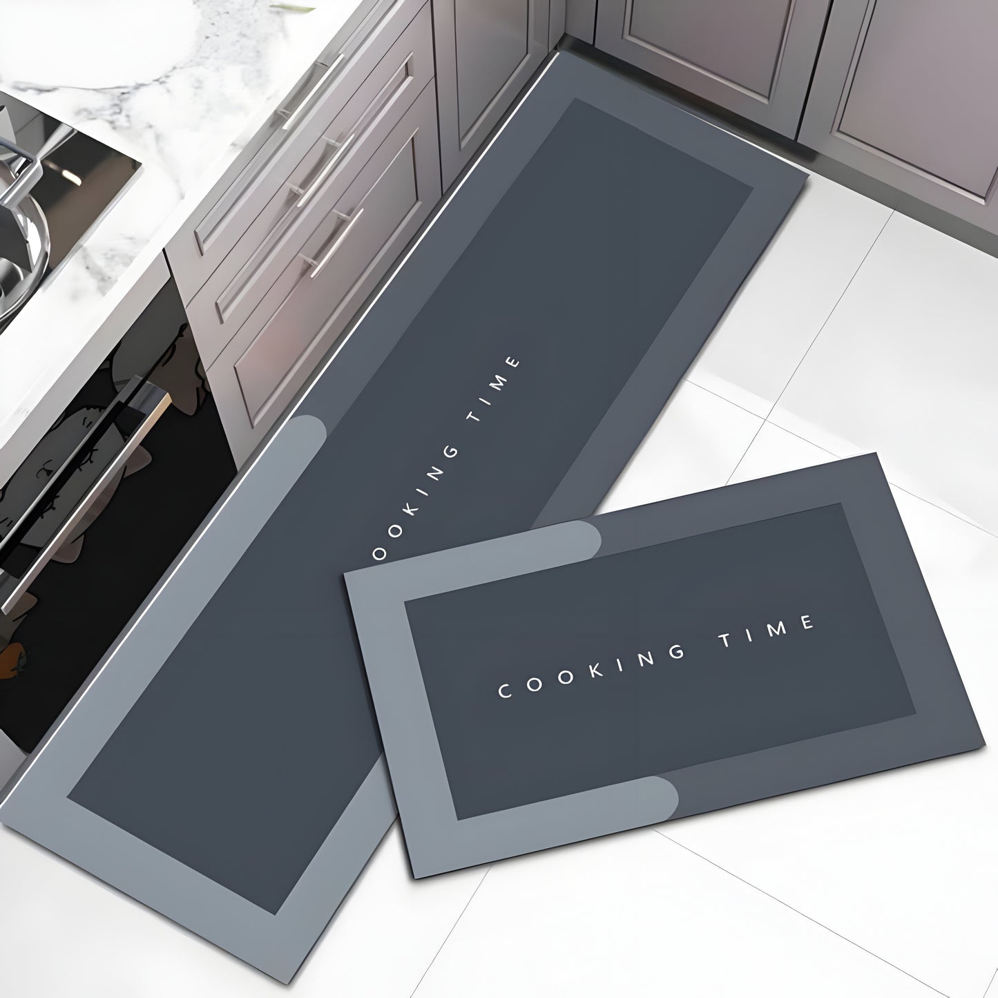 2-Piece Kitchen Mats | Waterproof & Non-Slip Comfort