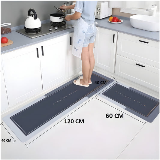 2-Piece Kitchen Mats | Waterproof & Non-Slip Comfort